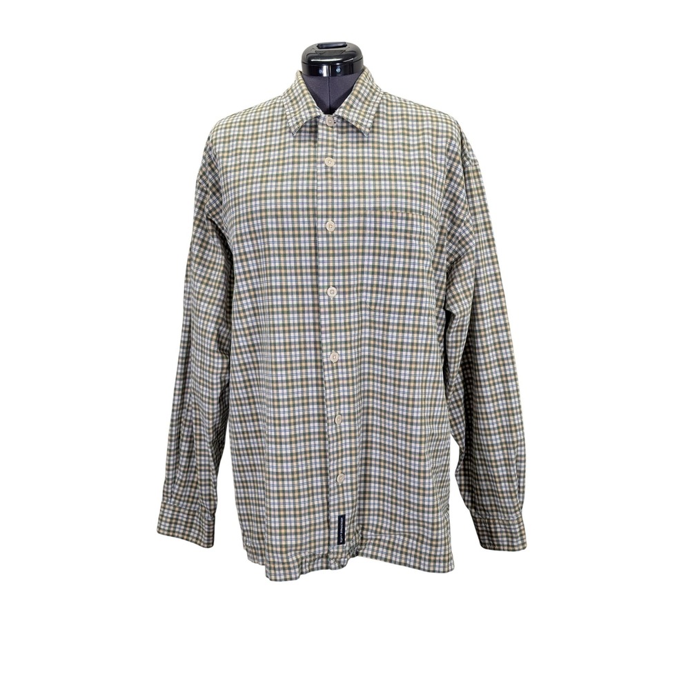 Abercrombie & Fitch Button Up Shirt Mens M Plaid 100% Cotton Long Sleeve